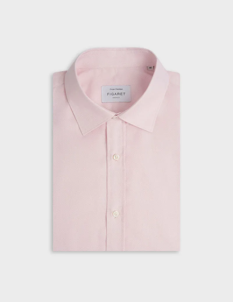 Chemise classique rose