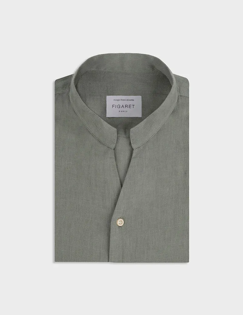 Chemise Carl en lin vert