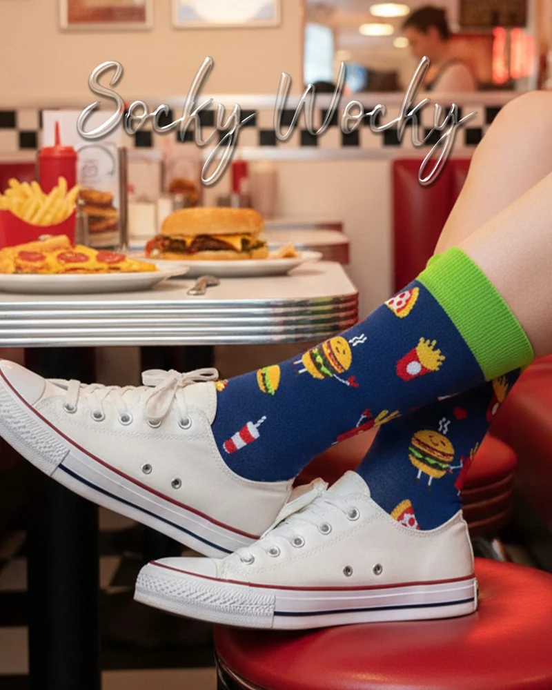 Fast Food Socks Street Food Series