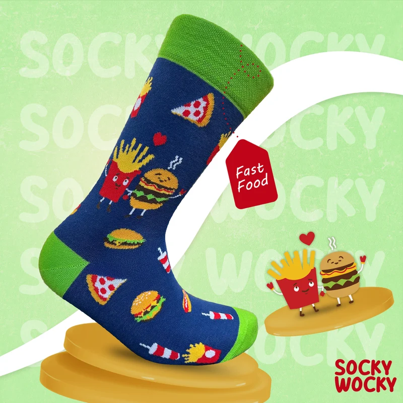 Fast Food Socks Street Food Series
