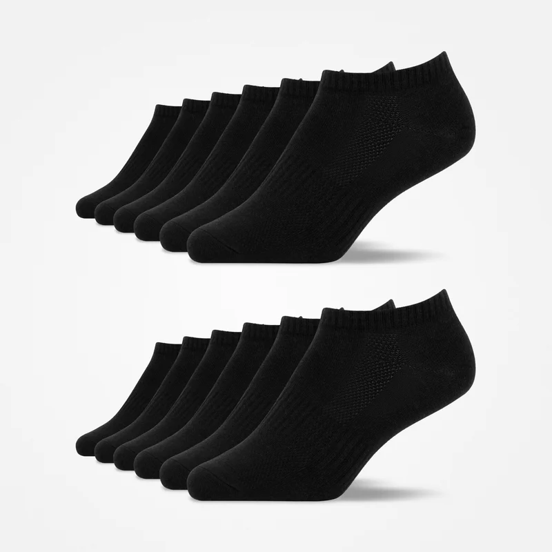 Kinder Sneaker Socken | Schwarz