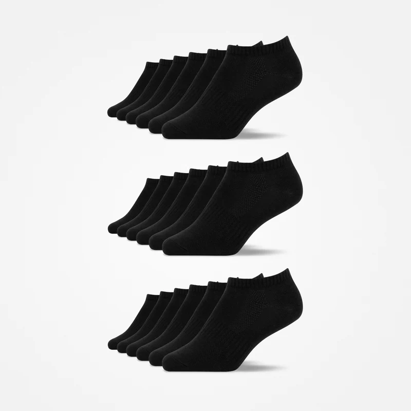 Kinder Sneaker Socken | Schwarz