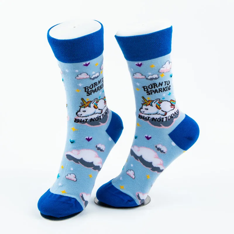 Born to Sparkle Socks Glitter Personality Series