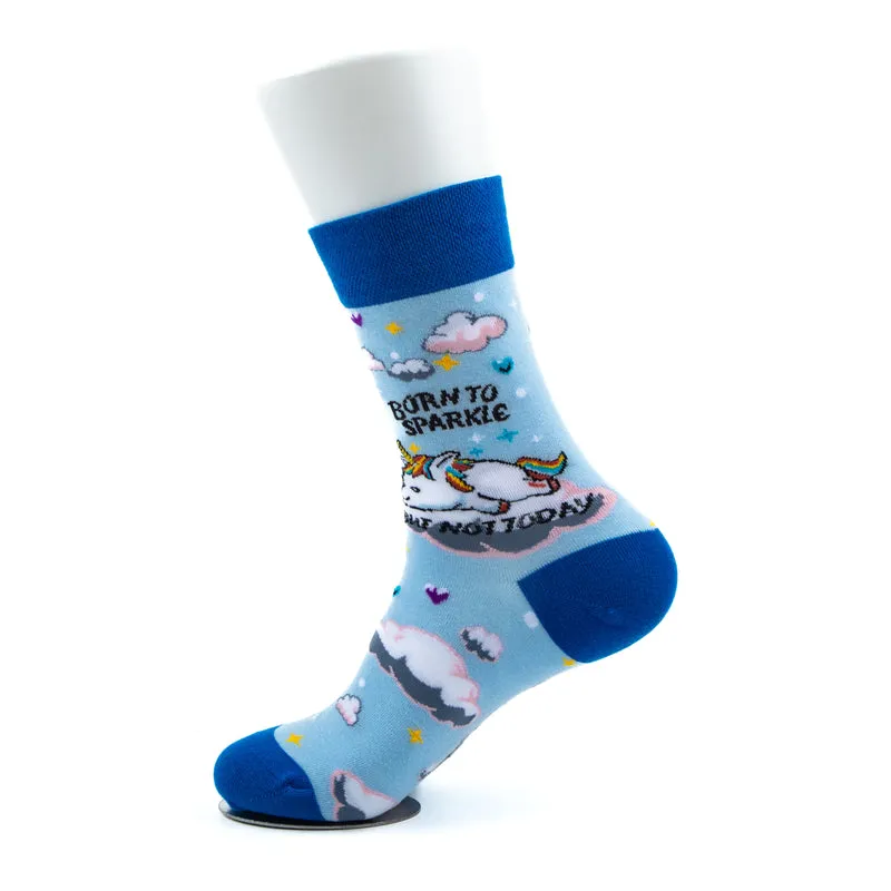 Born to Sparkle Socks Glitter Personality Series