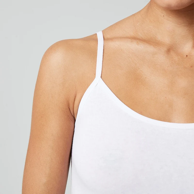 Damen Spaghetti Tops | Schwarz
