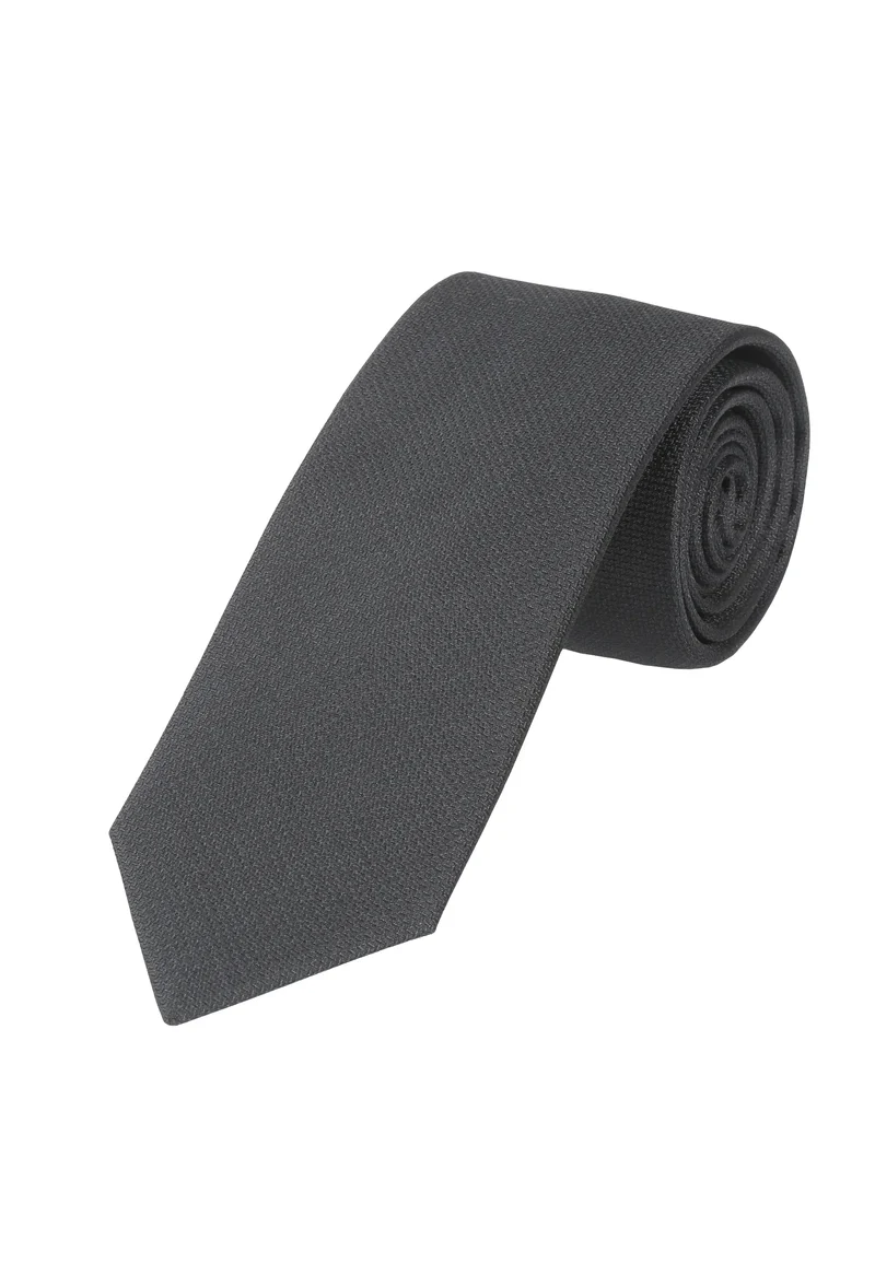 Trauerkrawatte Herren aus Seide - Schwarz (7,0 - 7,5 cm)