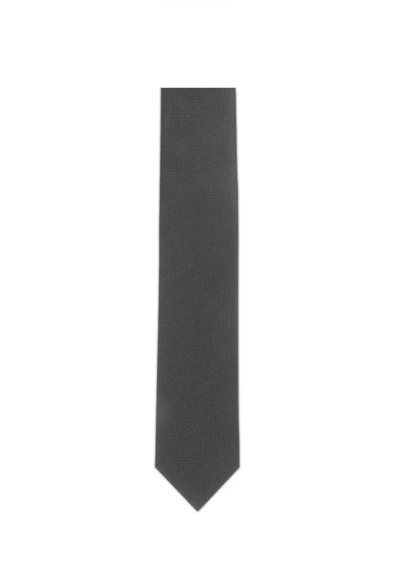 Trauerkrawatte Herren aus Seide - Schwarz (7,0 - 7,5 cm)