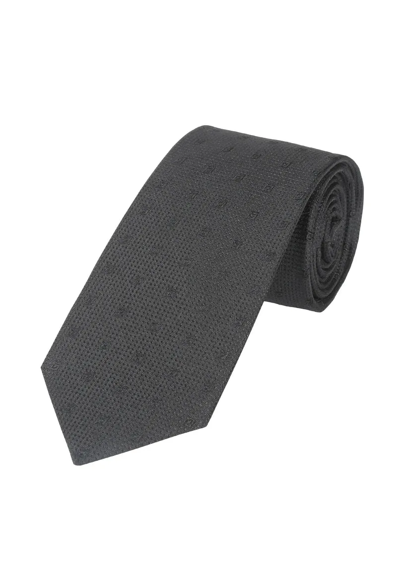 Trauerkrawatte Herren aus Seide - Schwarz (7,0 - 7,5 cm)