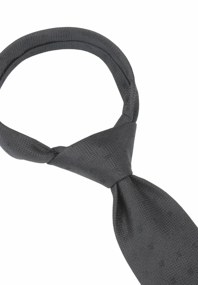 Trauerkrawatte Herren aus Seide - Schwarz (7,0 - 7,5 cm)