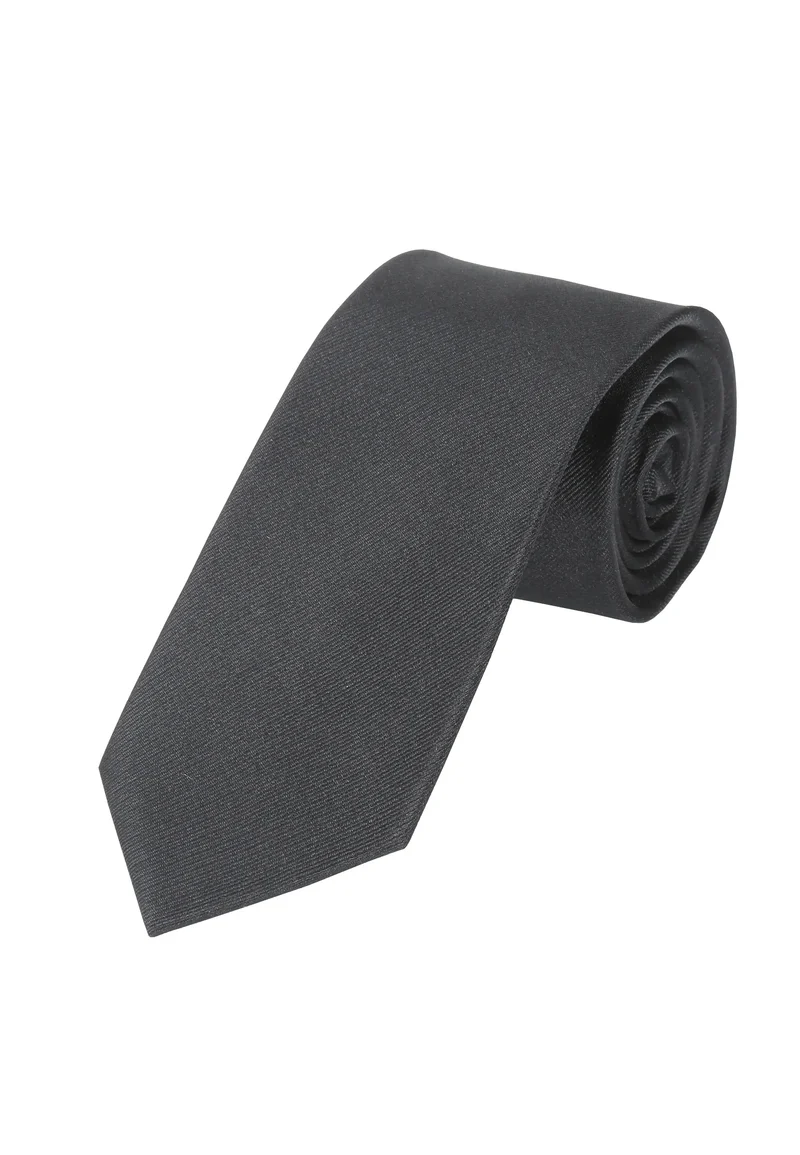 Trauerkrawatte Herren aus Seide - Schwarz (7,0 - 7,5 cm)
