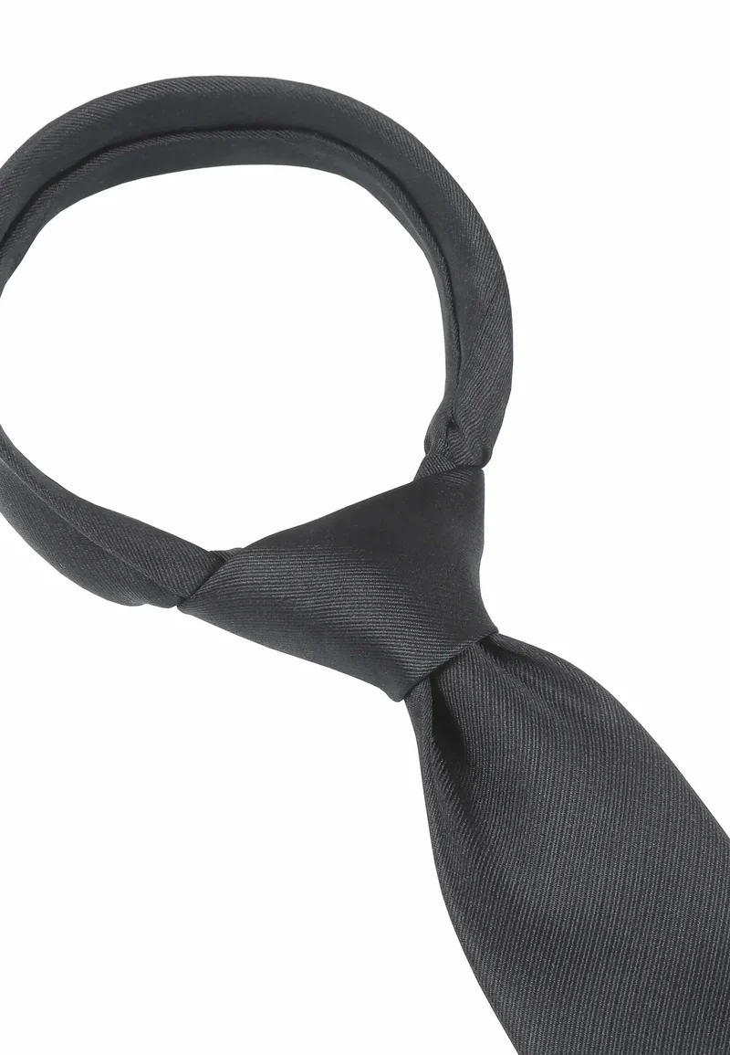 Trauerkrawatte Herren aus Seide - Schwarz (7,0 - 7,5 cm)