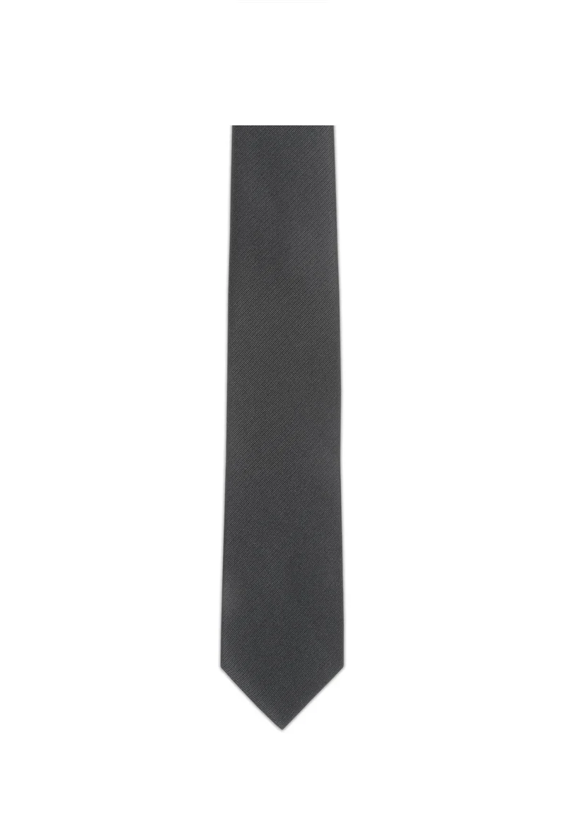 Trauerkrawatte Herren aus Seide - Schwarz (7,0 - 7,5 cm)