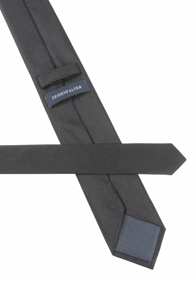 Trauerkrawatte Herren aus Seide - Schwarz (7,0 - 7,5 cm)