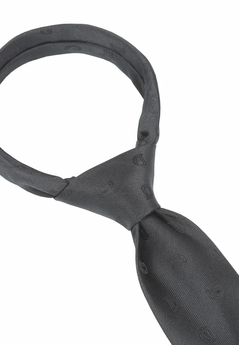 Trauerkrawatte Herren aus Seide - Schwarz (7,0 - 7,5 cm)