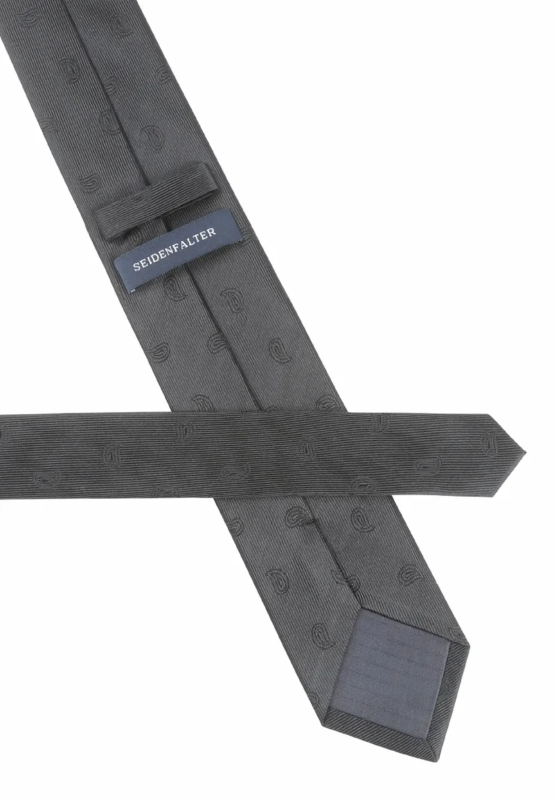 Trauerkrawatte Herren aus Seide - Schwarz (7,0 - 7,5 cm)