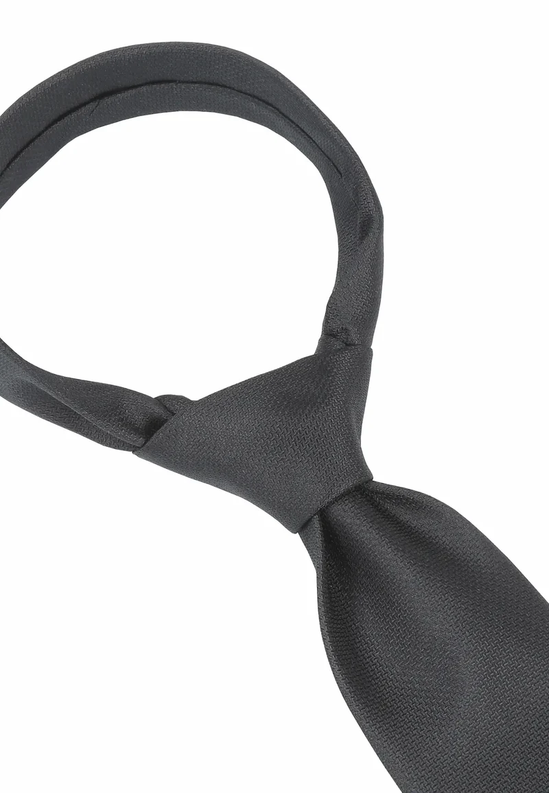 Trauerkrawatte Herren aus Seide - Schwarz (8,0 cm) Überlänge