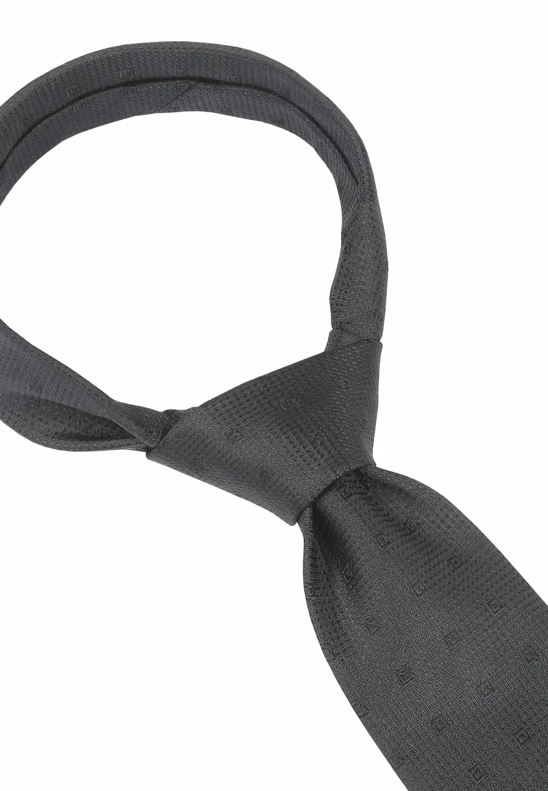 Trauerkrawatte Herren aus Seide - Schwarz (8,0 cm) Überlänge