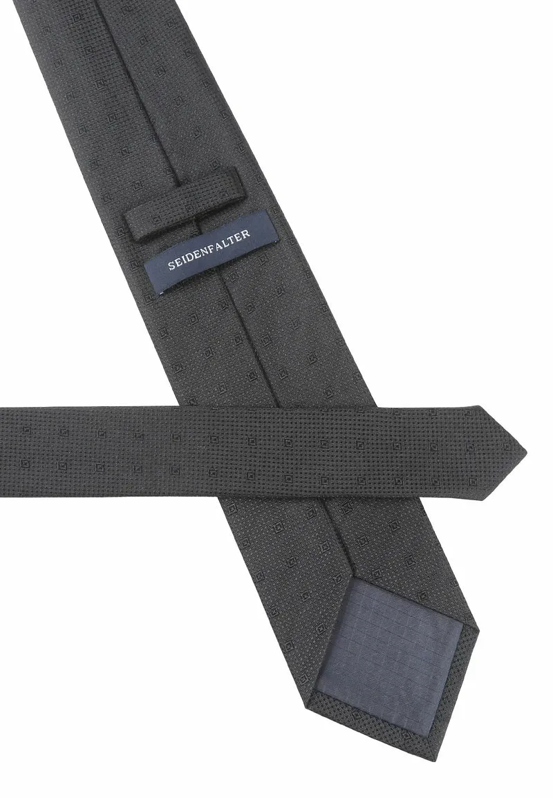 Trauerkrawatte Herren aus Seide - Schwarz (8,0 cm) Überlänge