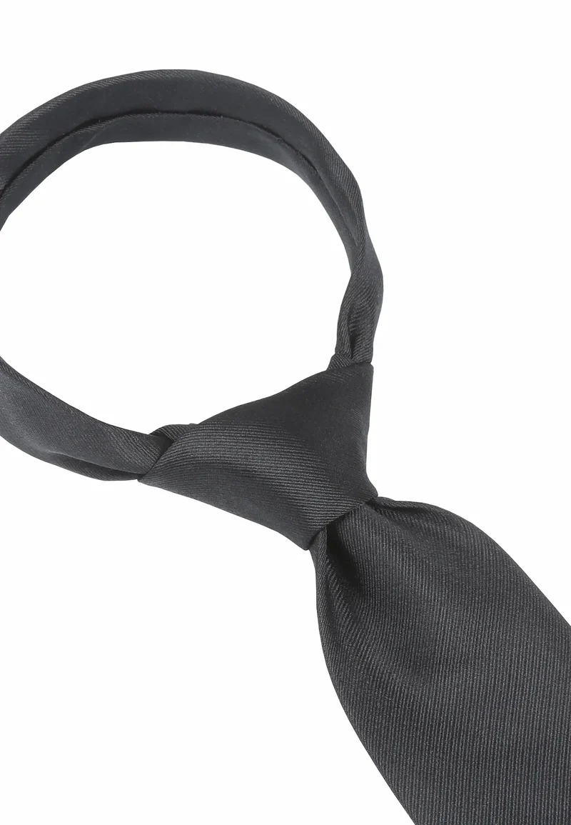 Trauerkrawatte Herren aus Seide - Schwarz (8,0 cm) Überlänge