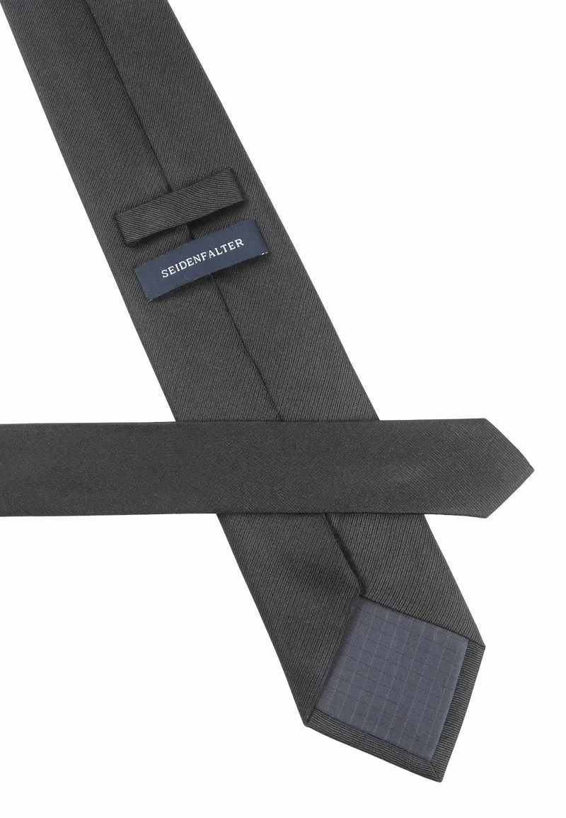 Trauerkrawatte Herren aus Seide - Schwarz (8,0 cm) Überlänge