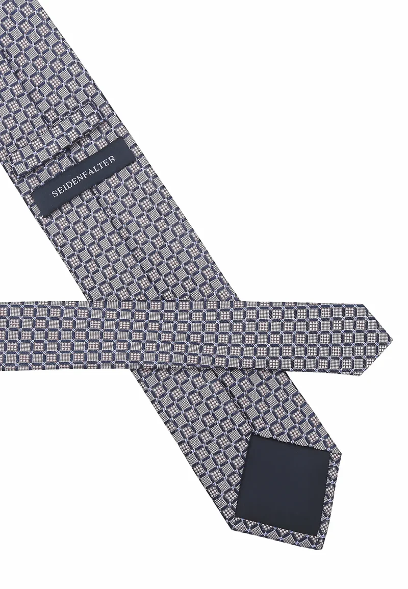 Krawatte Herren aus Seide - Würfelmuster (7,0 - 7,5 cm)