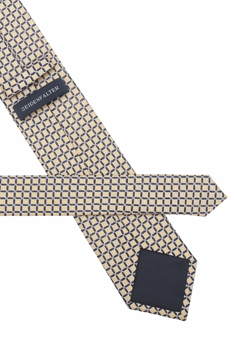 Krawatte Herren aus Seide - Würfelmuster (7,0 - 7,5 cm)