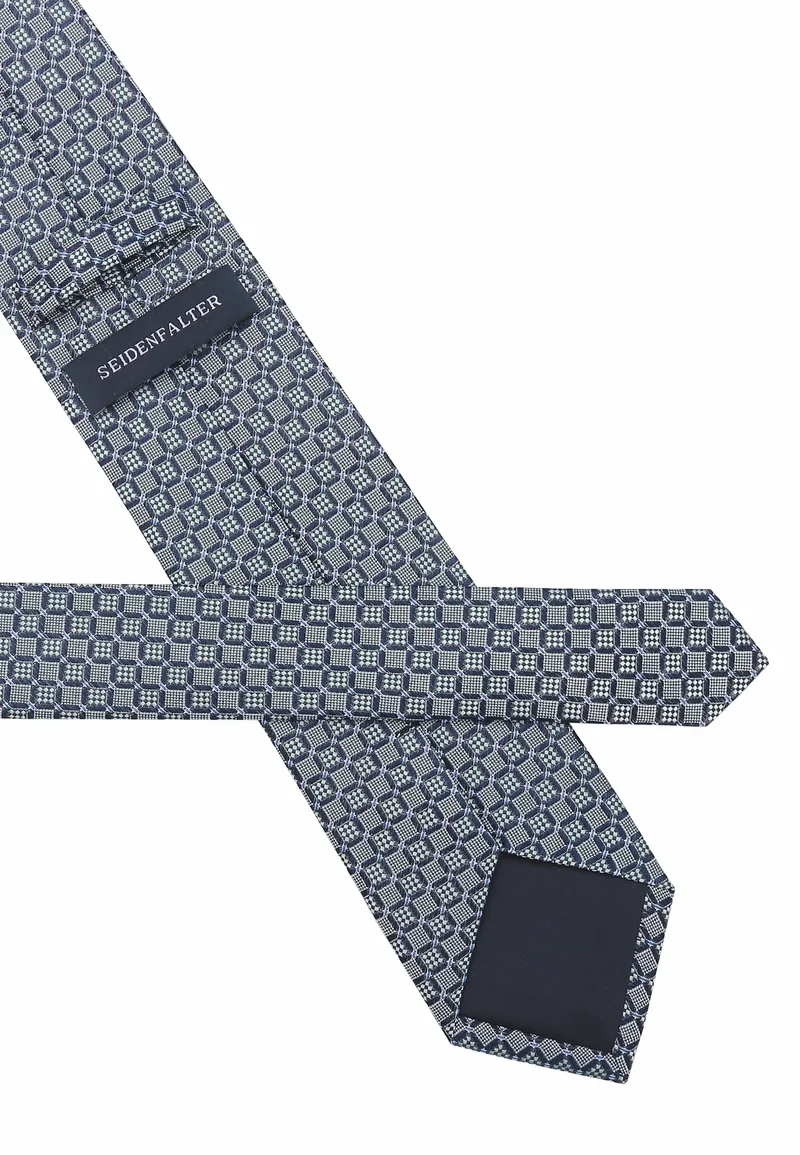 Krawatte Herren aus Seide - Würfelmuster (7,0 - 7,5 cm)