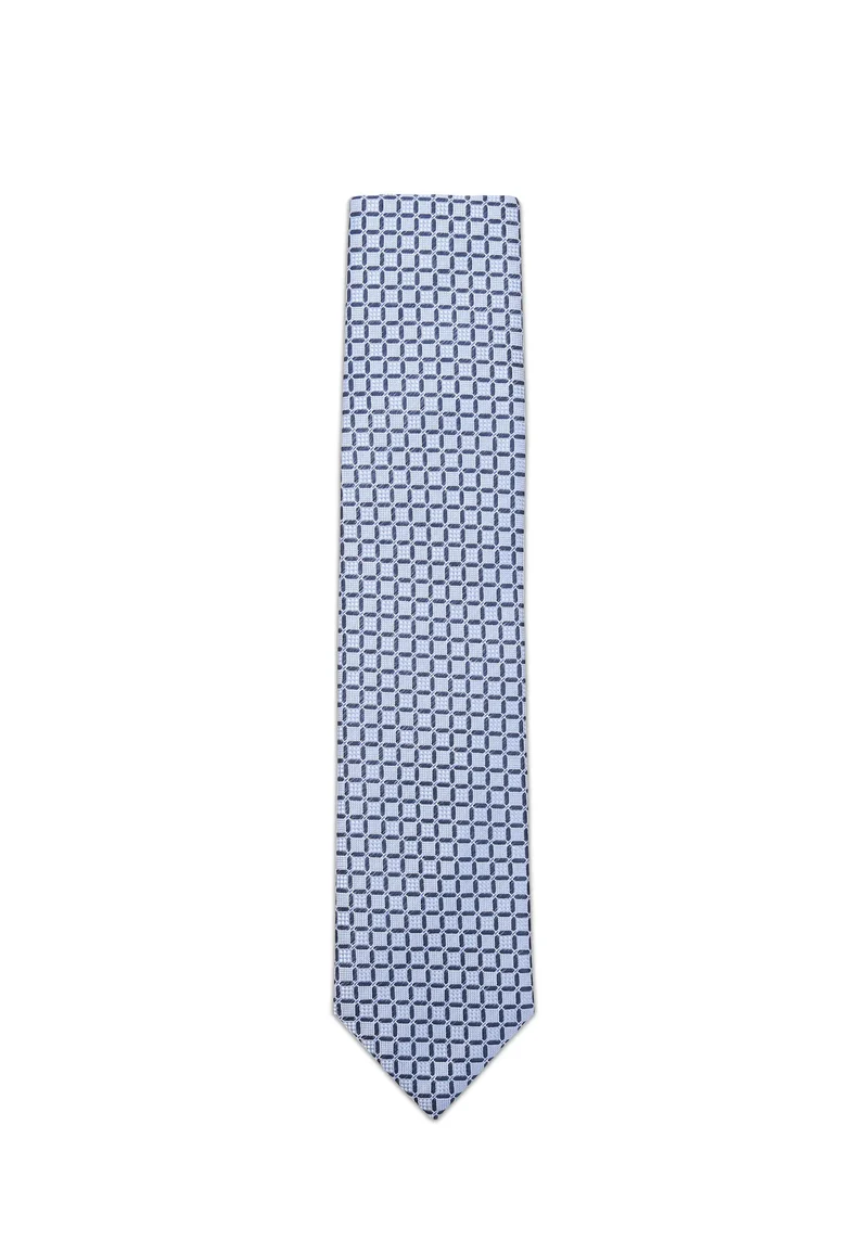 Krawatte Herren aus Seide - Würfelmuster (7,0 - 7,5 cm)