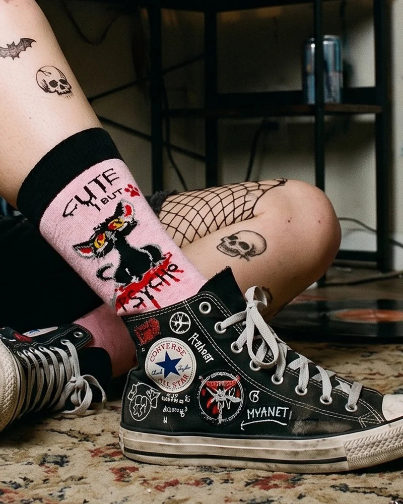 Cute But Psycho Socks Dual Personality Edition