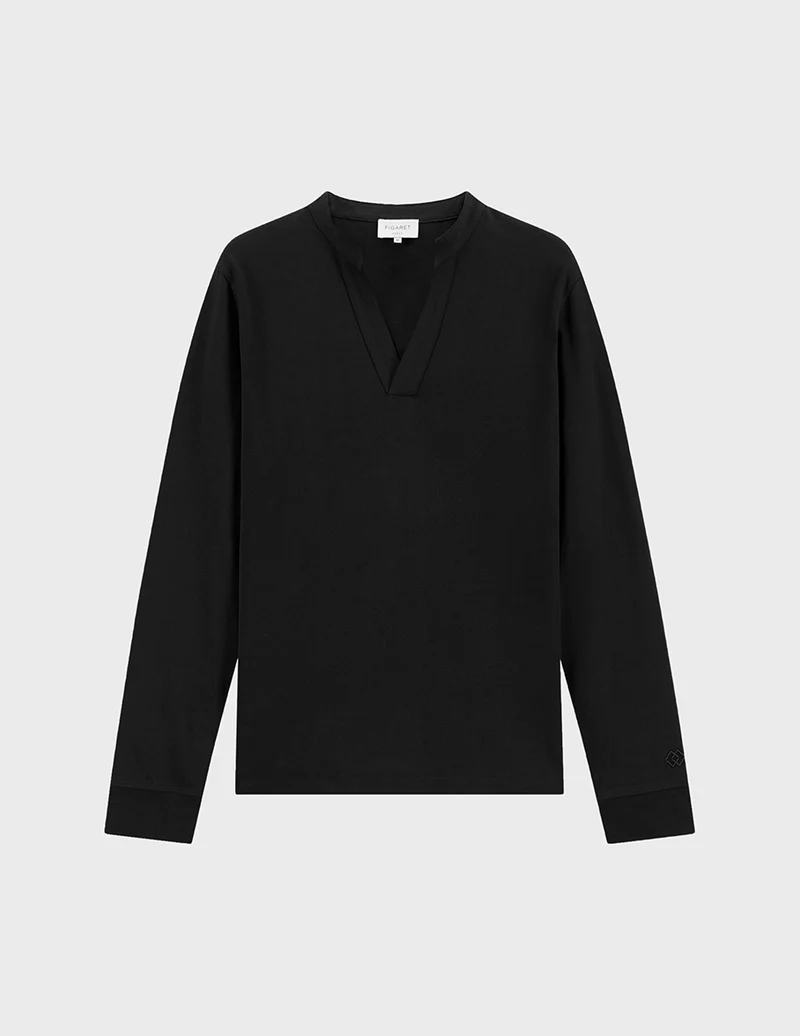 T-shirt Charles en coton noir