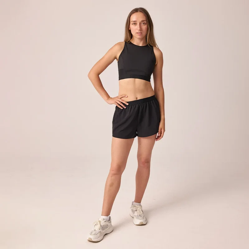 Sport-BH mit Logo | Schwarz