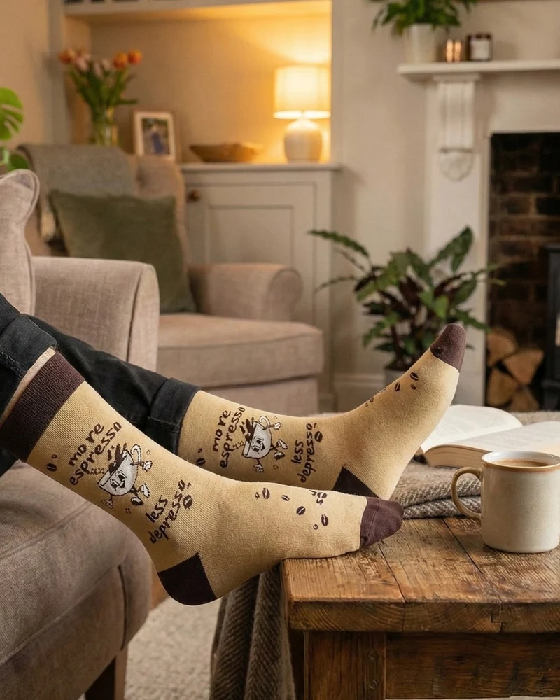 Espresso Socks Coffee Mood Boost Edition