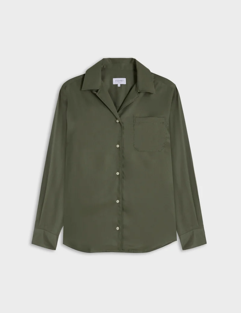 Chemise Nancy en lyocell vert
