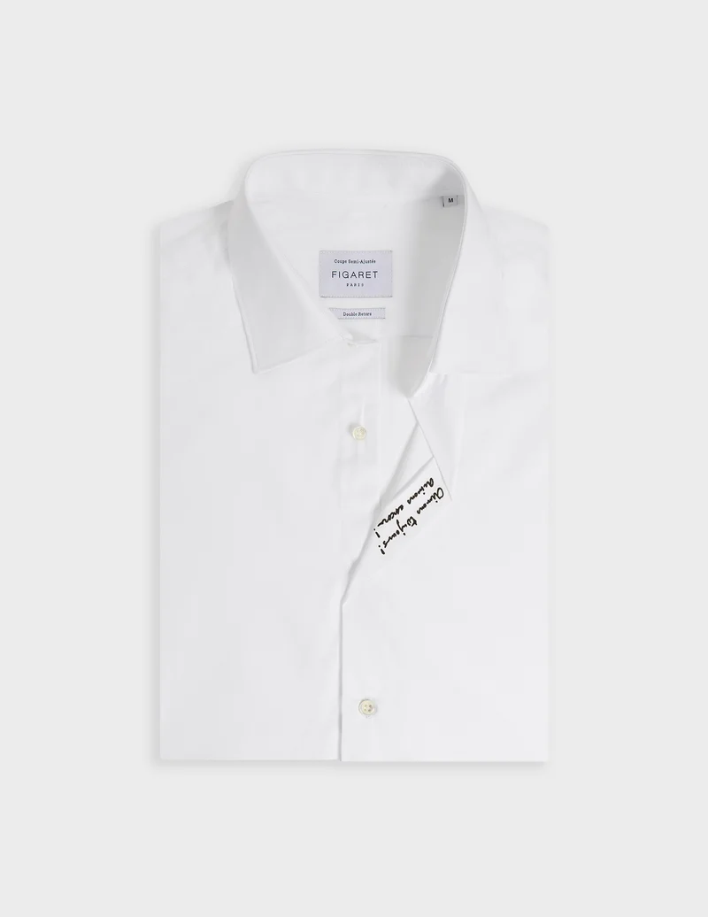 Chemise mixte Hugo blanche