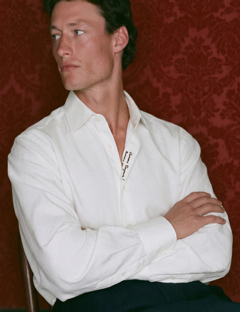 Chemise mixte Hugo blanche