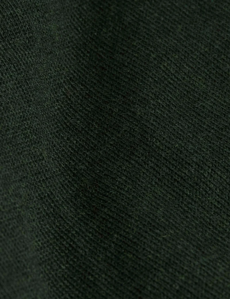 Pull Ilian en laine mérinos kaki