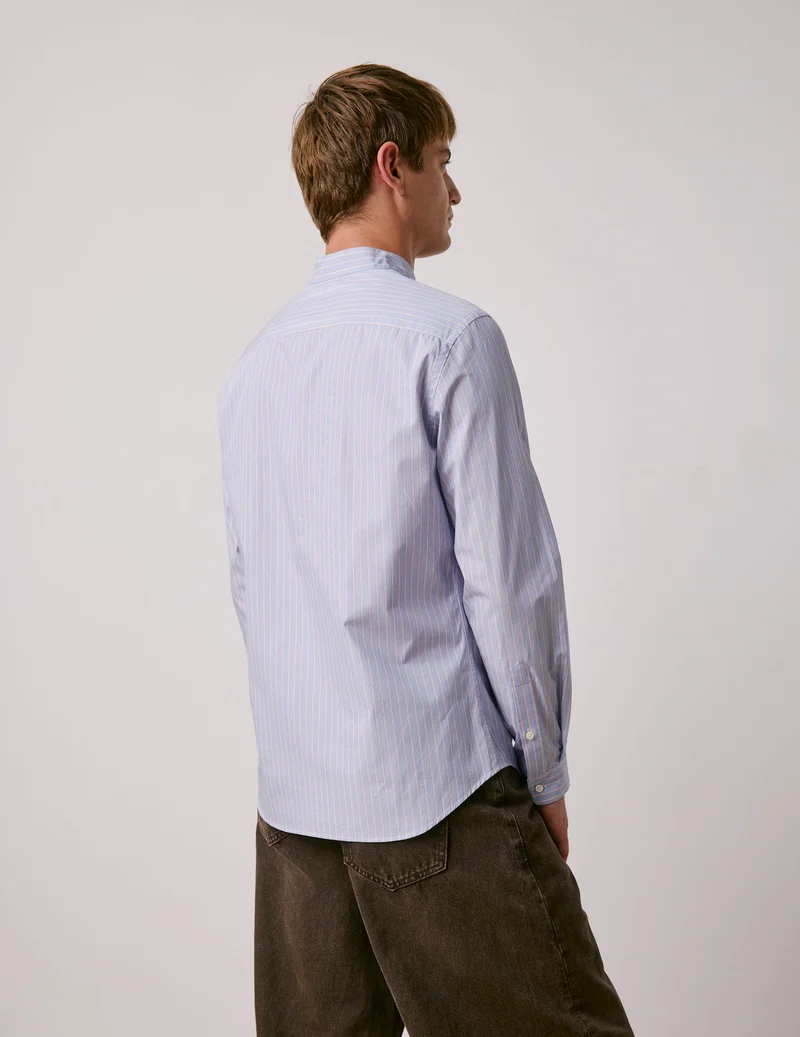 Chemise Carl bleue rayée