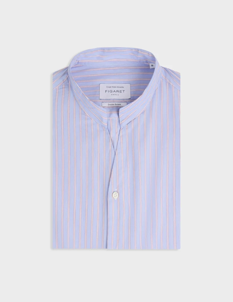 Chemise Carl bleue rayée