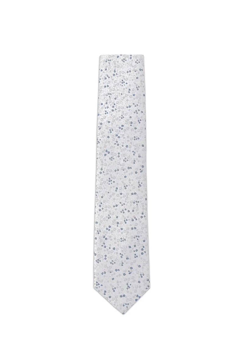Krawatte Herren aus Seide – Florales Muster (7,0 - 7,5 cm)