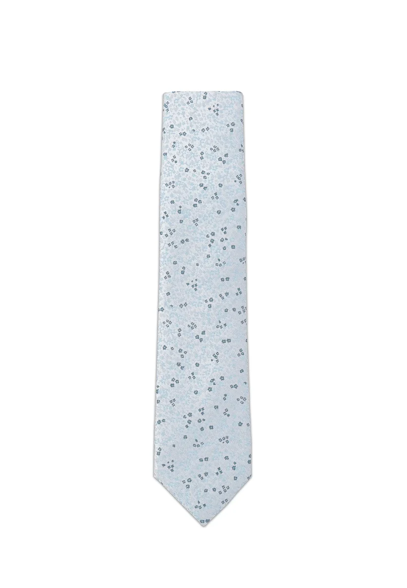 Krawatte Herren aus Seide – Florales Muster (7,0 - 7,5 cm)