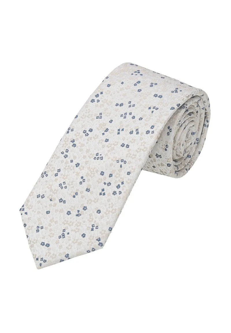 Krawatte Herren aus Seide – Florales Muster (7,0 - 7,5 cm)