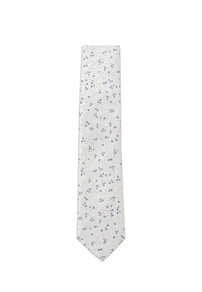 Krawatte Herren aus Seide – Florales Muster (7,0 - 7,5 cm)