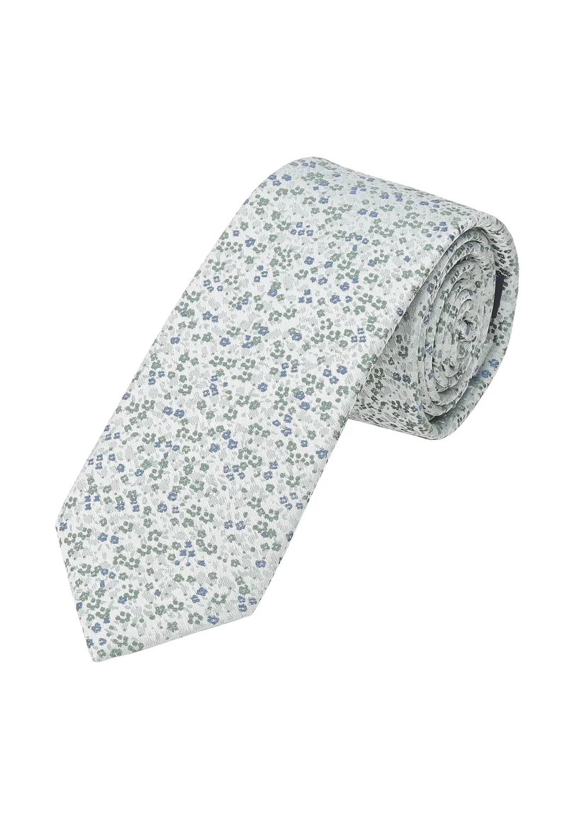 Krawatte Herren aus Seide – Florales Muster (7,0 - 7,5 cm)