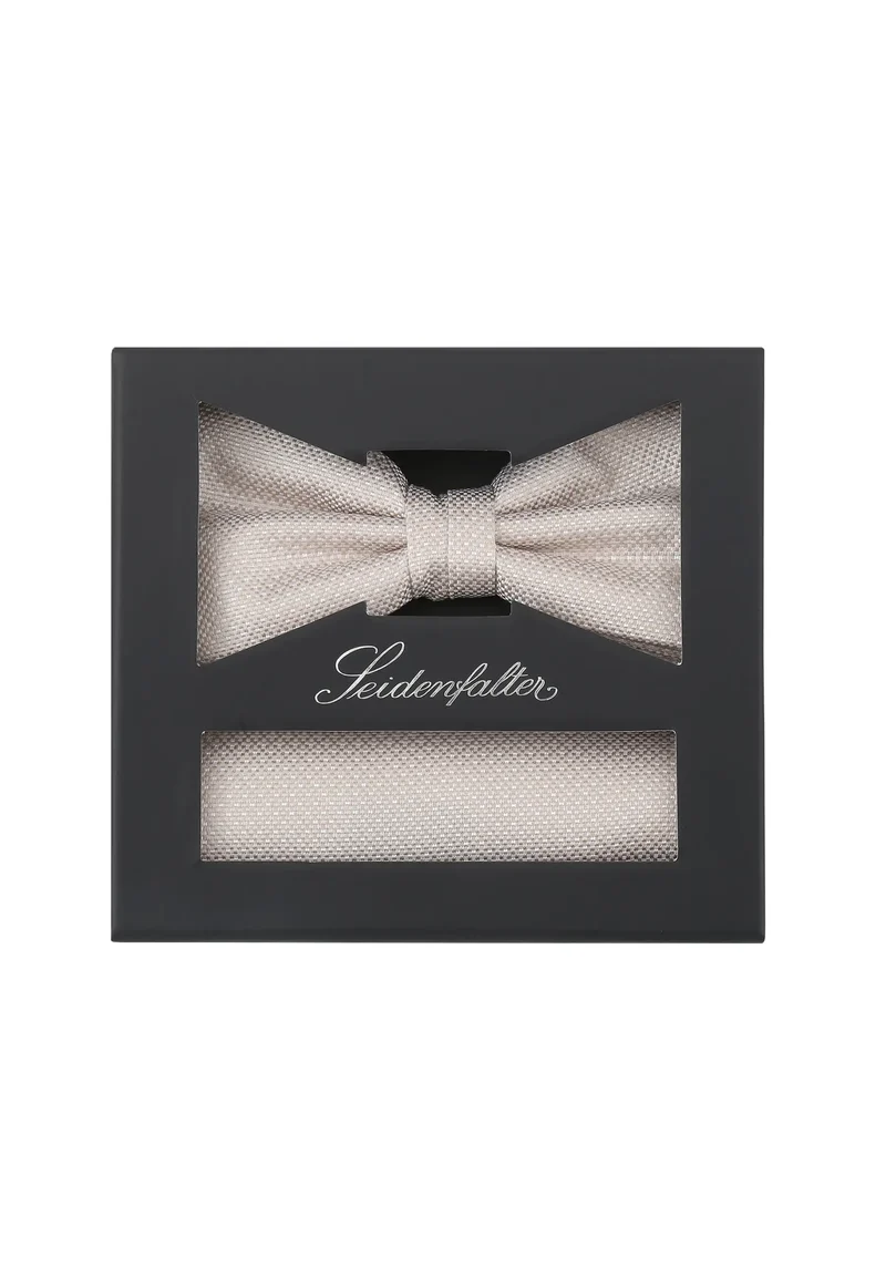 Fliege & Einstecktuch Set – Feinstruktur