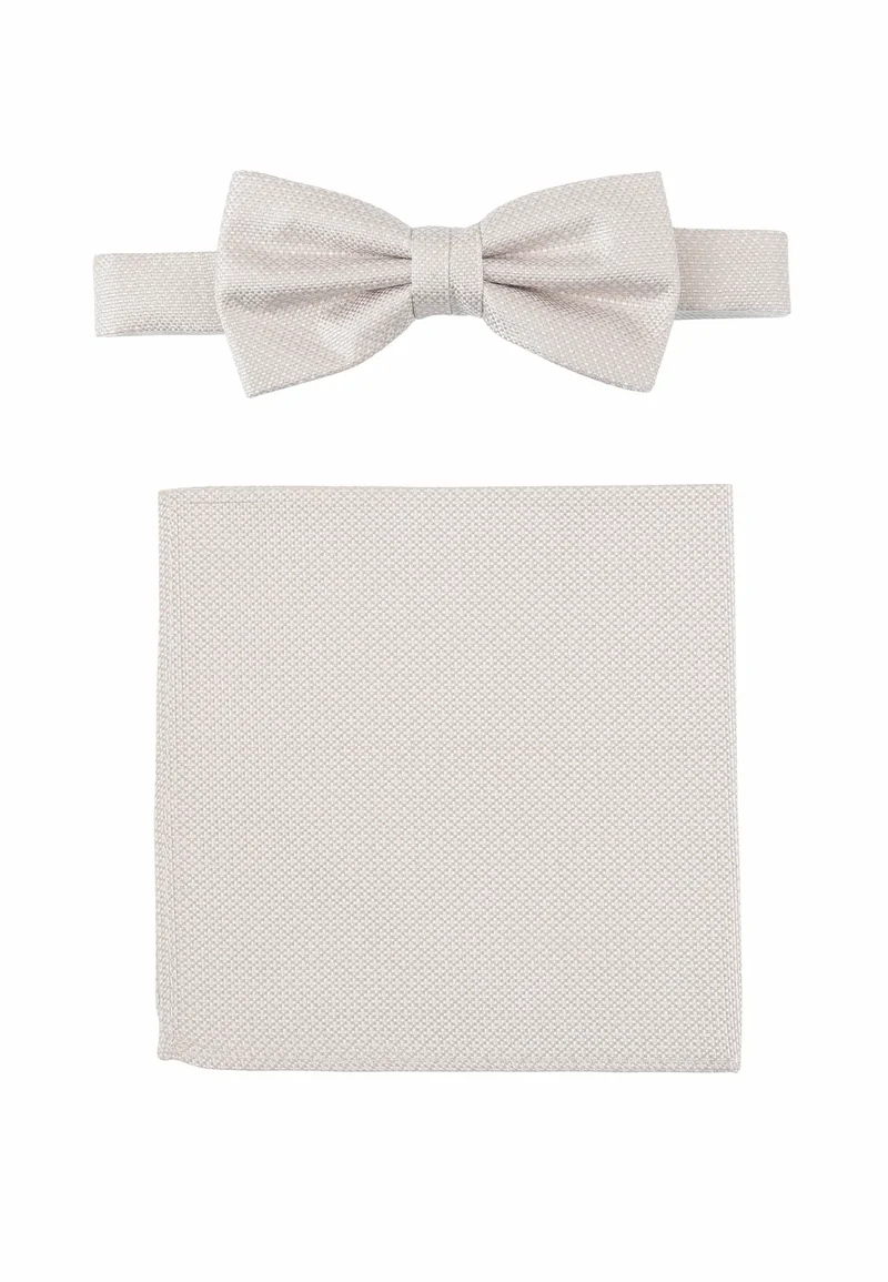 Fliege & Einstecktuch Set – Feinstruktur