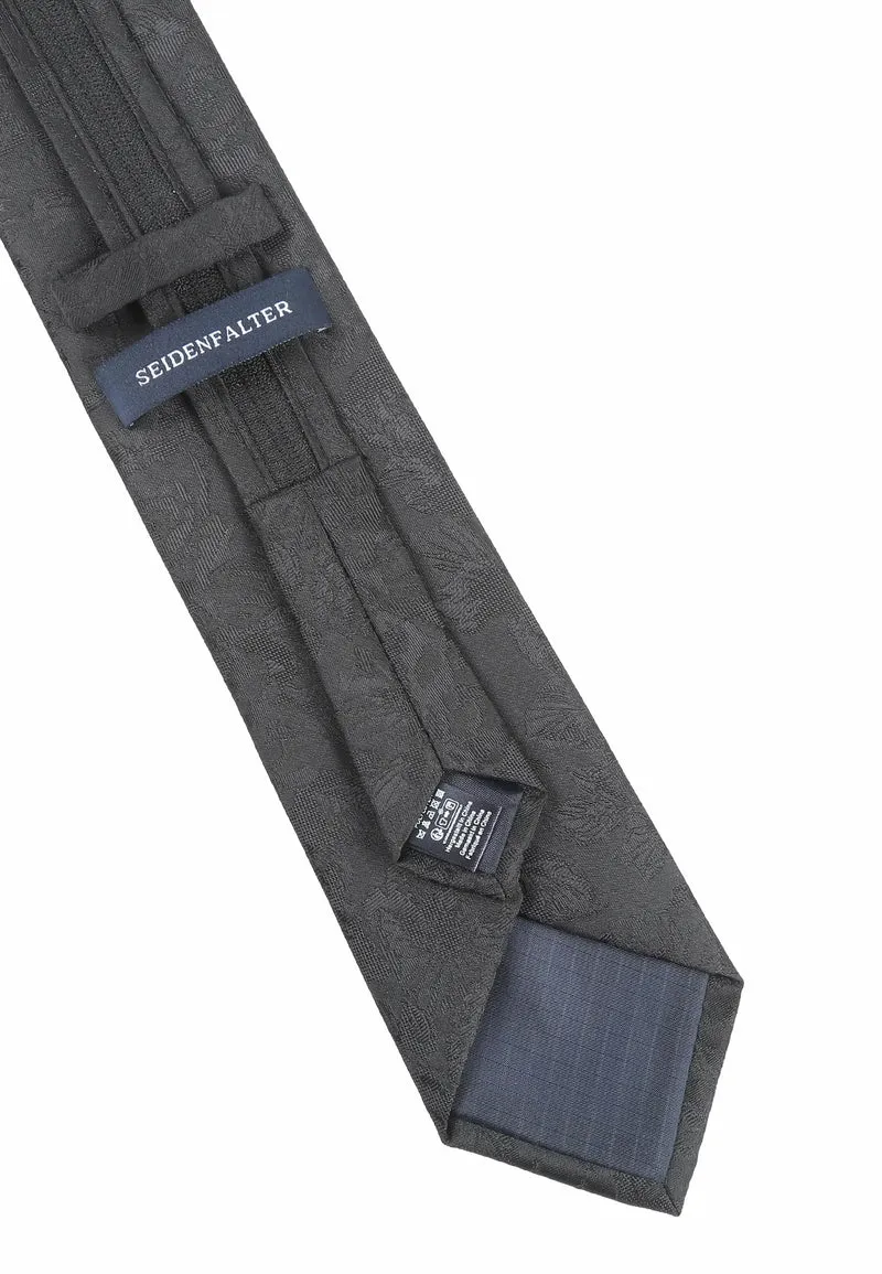 Zip Trauerkrawatte Schwarz - (7,0 - 7,5cm)