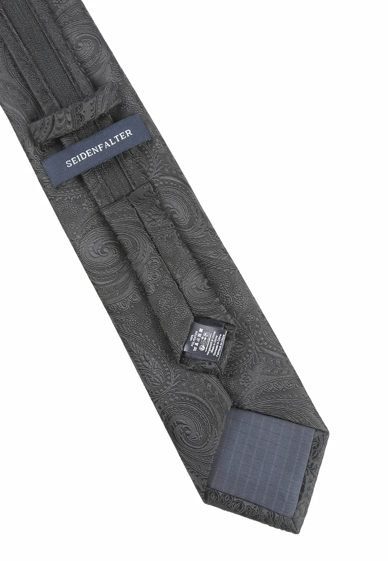 Zip Trauerkrawatte Schwarz - (7,0 - 7,5cm)