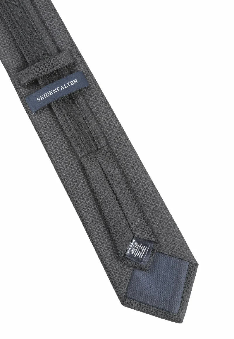 Zip Trauerkrawatte Schwarz - (7,0 - 7,5cm)