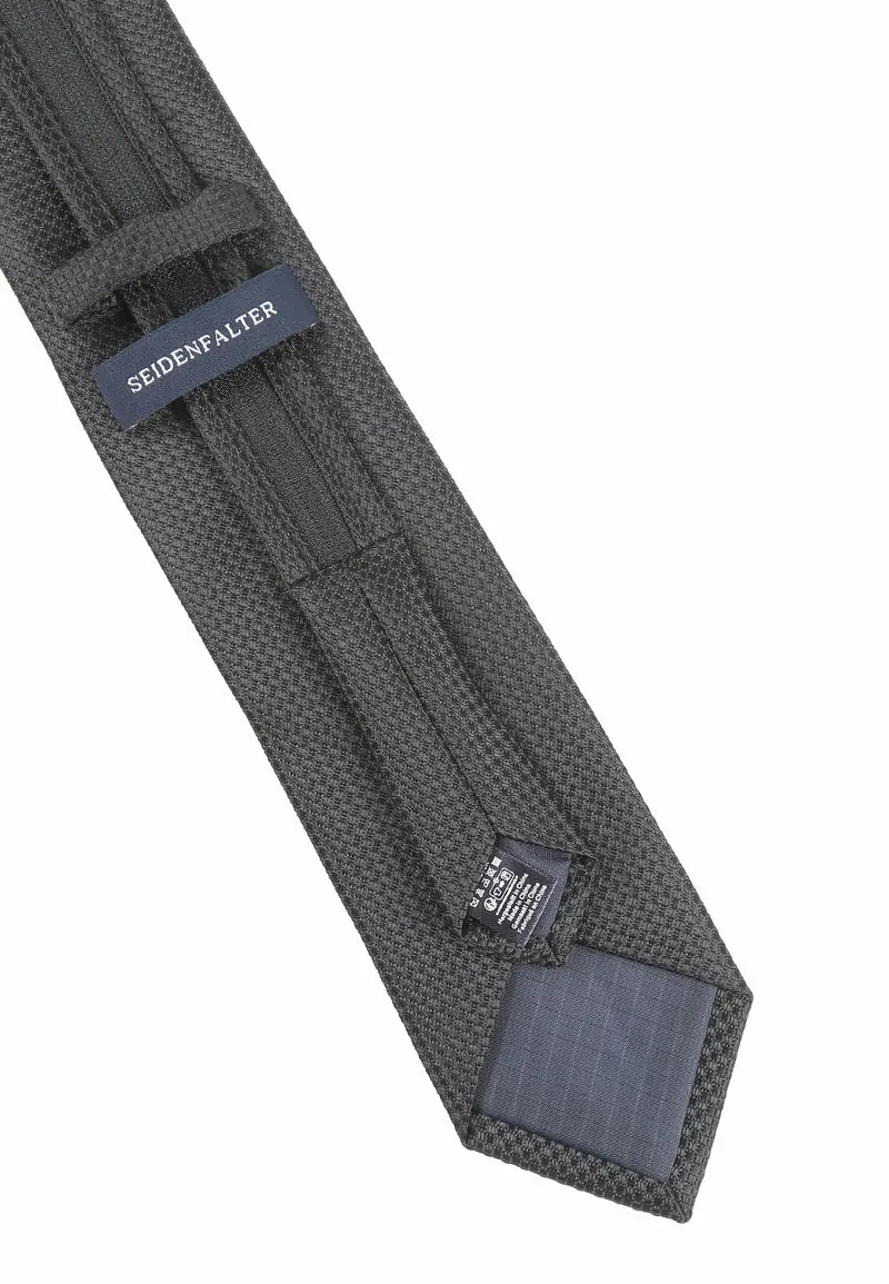 Zip Trauerkrawatte Schwarz - (7,0 - 7,5cm)