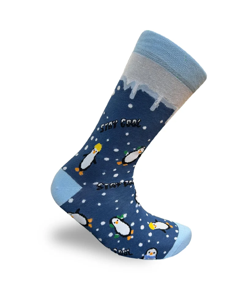 Stay Cool Penguins Socks Winter Chill Series